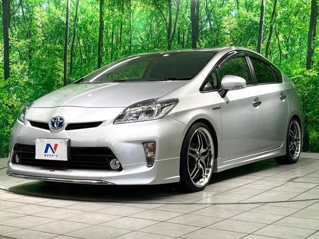 プリウス S モデリスタエアロ 8型ナビ バックカメラ スマートキー HIDヘッド ETC オートライト オートエアコン Bluetooth CD DVD再生 フルセグ LEDフォグ(22枚目)