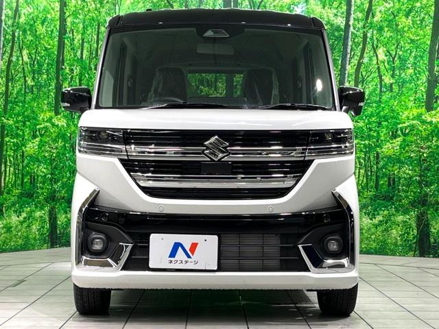 スペーシアカスタム ハイブリッドXS 新型 届出済未使用車 両側電動 衝突軽減 レーダークルーズ LEDヘッド 前席ヒートシーター ステアリングヒーター 電子パーキング オートホールド オートエアコン スマートキー 純正15インチアルミ(15枚目)