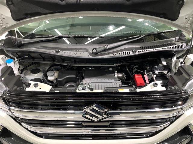 スペーシアカスタム ハイブリッドXS 新型 届出済未使用車 両側電動 衝突軽減 レーダークルーズ LEDヘッド 前席ヒートシーター ステアリングヒーター 電子パーキング オートホールド オートエアコン スマートキー 純正15インチアルミ(19枚目)