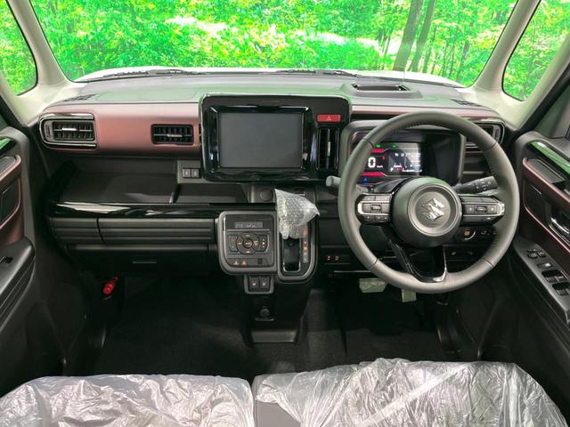 スペーシアカスタム ハイブリッドＸＳ　新型　届出済未使用車　両側電動　衝突軽減　レーダークルーズ　ＬＥＤヘッド　電子パーキング　オートホールド　　スマートキー　コーナーセンサー　　純正１５インチアルミ　　前席シートヒーター（2枚目）