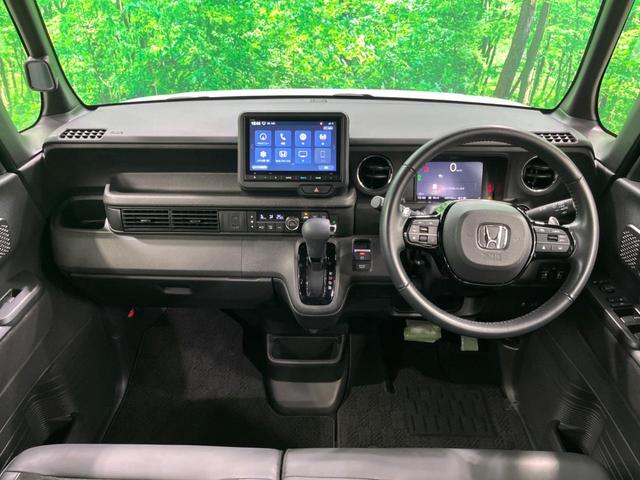 N-BOXカスタム ターボ 純正8型ナビ 両側電動 バックカメラ 衝突軽減 ドラレコ ETC ハーフレザーシート シートヒーター レーダークルーズ LEDヘッド 純正15AW オートエアコン 充電用USBタイプC端子(2枚目)