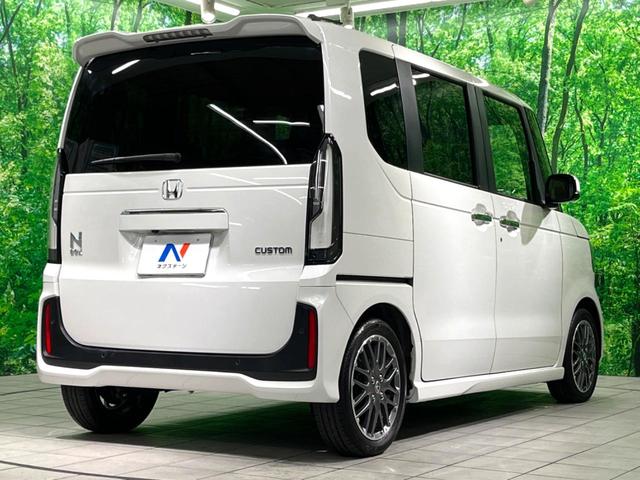 N-BOXカスタム ターボ 純正8型ナビ 両側電動 バックカメラ 衝突軽減 ドラレコ ETC ハーフレザーシート シートヒーター レーダークルーズ LEDヘッド 純正15AW オートエアコン 充電用USBタイプC端子(18枚目)