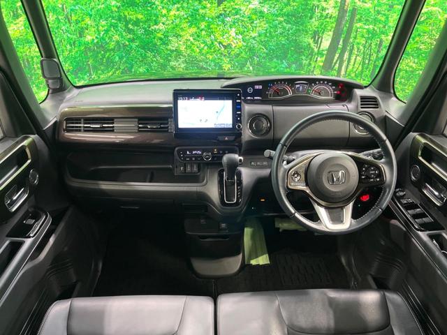 N-BOXカスタム G・Lターボホンダセンシング 純正8インチナビ 両側電動 バックカメラ ワンオーナー シートヒーター ETC 衝突軽減 レーダークルーズ LEDヘッド フルセグ Bluetooth ハーフレザーシート(2枚目)