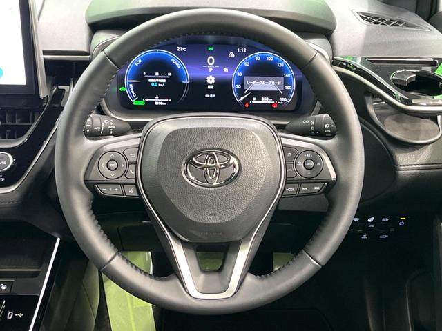 カローラクロス ハイブリッド Z 現行 ガラスルーフ 純正10インチDA 全周囲カメラ シートベンチレーション パワーシート パワーバックドア 電子パーキング ドラレコ ETC 前席シートヒーター(12枚目)