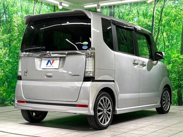 Ｎ－ＢＯＸカスタム Ｇ　ターボＳＳパッケージ　純正ナビ　両側電動　バックカメラ　衝突軽減　ドラレコ　ターボ　クルーズコントロール　ＨＩＤヘッド　スマートキー　純正１５インチアルミホイール　オートエアコン　電動格納ミラー（18枚目）