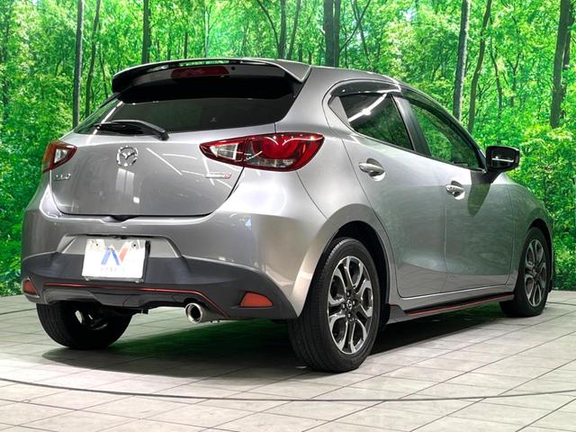 デミオ XDツーリング MT車 フロントリップ MZRacingマフラーカッター 純正ナビ バックカメラ BSM ETC 衝突軽減 クルーズコントロール LEDヘッド 純正16インチアルミホイール(18枚目)