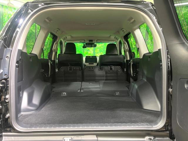 ランドクルーザープラド ＴＸ　Ｌパッケージ　モデリスタエアロ　サンルーフ　純正９インチナビ　４ＷＤ　バックカメラ　ルーフレール　黒革シート　シートベンチレーション　衝突軽減　ドラレコ　ＥＴＣ　レーダークルーズ　前席シートエアコン　ＬＥＤヘッド（11枚目）