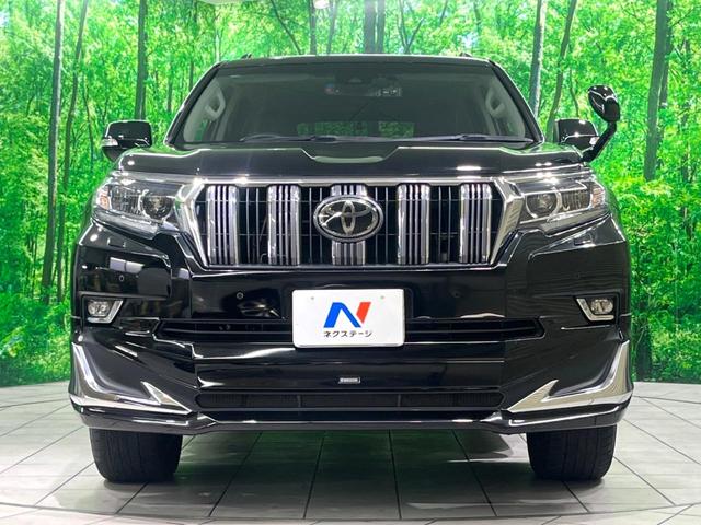 ランドクルーザープラド ＴＸ　Ｌパッケージ　モデリスタエアロ　サンルーフ　純正９インチナビ　４ＷＤ　バックカメラ　ルーフレール　黒革シート　シートベンチレーション　衝突軽減　ドラレコ　ＥＴＣ　レーダークルーズ　前席シートエアコン　ＬＥＤヘッド（15枚目）