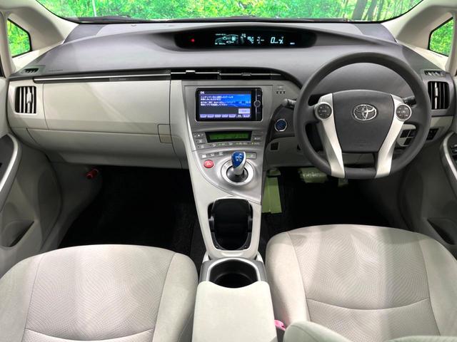 プリウス S 後期 純正ナビ バックカメラ 禁煙車 スマートキー LEDヘッド オートライト オートエアコン Bluetooth CD DVD再生 地デジ(2枚目)