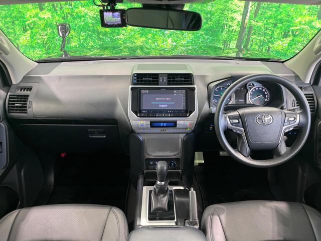 ランドクルーザープラド TX ディーゼル サンルーフ BIG-X9型ナビ 7人乗 後席モニター 後期 バックカメラ シートカバー 衝突軽減 ドラレコ ETC スマートキー LEDヘッド ビルトインETC クルコン(2枚目)