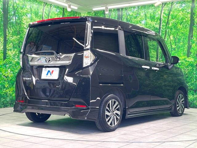 ルーミー カスタムＧ　ＧＲエアロ　純正９インチナビ　後席モニター　全周囲カメラ　両側電動スライド　衝突軽減　ＥＴＣ　ドラレコ　コーナーセンサー　ＬＥＤヘッド　電子パーキング　シートヒーター　スマートキー（18枚目）