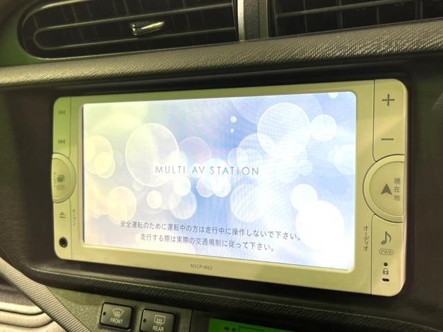 アクア Ｇ　純正ナビ　バックカメラ　ＥＴＣ　Ｂｌｕｅｔｏｏｔｈ　スマートキー　オートエアコン　純正１５インチアルミホイール　電動格納ミラー（3枚目）