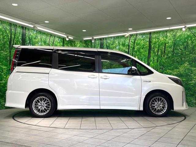 ノア ハイブリッドSi フリップダウン 両側電動ドア 純正9インチナビ バックカメラ 衝突軽減 禁煙車 ドラレコ コーナーセンサー スマートキー LEDヘッド ビルトインETC レーダークルーズ 純正16インチアルミ(26枚目)