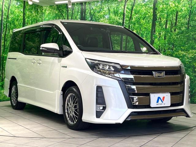 ノア ハイブリッドSi フリップダウン 両側電動ドア 純正9インチナビ バックカメラ 衝突軽減 禁煙車 ドラレコ コーナーセンサー スマートキー LEDヘッド ビルトインETC レーダークルーズ 純正16インチアルミ(27枚目)