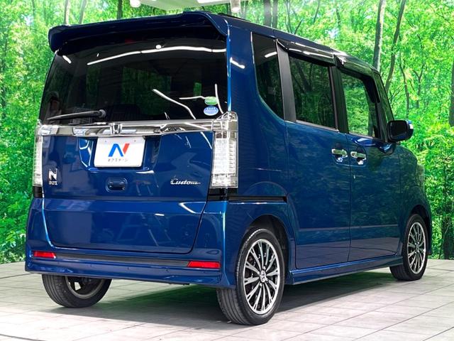 Ｎ－ＢＯＸカスタム Ｇ・ターボＡパッケージ　両側電動ドア　純正ナビ　バックカメラ　衝突被害軽減システム　禁煙車　スマートキー　ＨＩＤヘッド　ＥＴＣ　クルコン　純正１５インチアルミ　オートライト　オートエアコン　Ｂｌｕｅｔｏｏｔｈ　ＣＤ（18枚目）