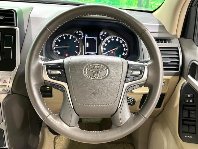 ランドクルーザープラド ＴＸ　Ｌパッケージ　後期　サンルーフ　７人　ベージュ革内装　ブラックルーフレール　純正７インチナビ　ＥＴＣ　ドラレコ　衝突軽減　レーダークルーズ（13枚目）