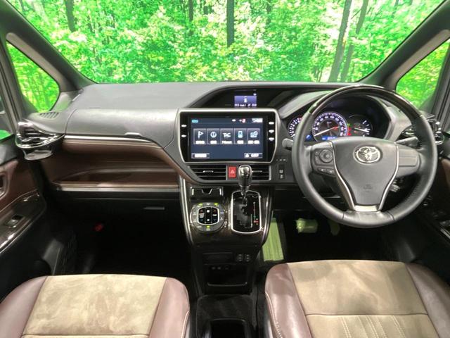 エスクァイア Ｇｉ　プレミアムパッケージ　禁煙車　モデリスタエアロ　純正１０型ナビ　両側電動ドア　バックカメラ　衝突軽減装置　ハーフレザーシート　ドラレコ　ＥＴＣ　シートヒーター　スマートキー　ＬＥＤヘッド　クルコン　純正１５インチアルミ（2枚目）