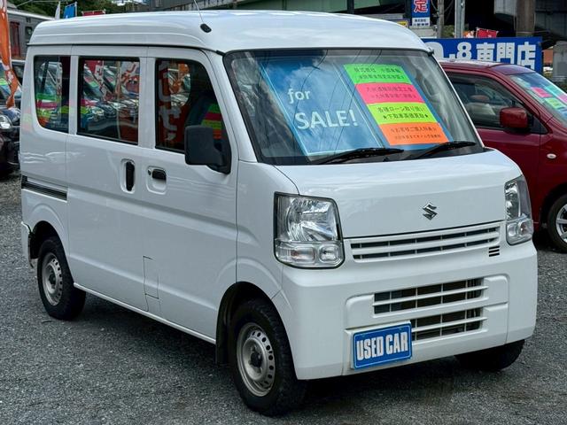 エブリイ ＰＡ　パートタイム４ＷＤ　ハイルーフ　４人乗り　集中ドアロック　エアコン　ダブルエアバッグ　パワステ　ヘッドライトレベライザー　両側スライドドア　フルフラットシート　禁煙車　定期点検記録簿（6枚目）