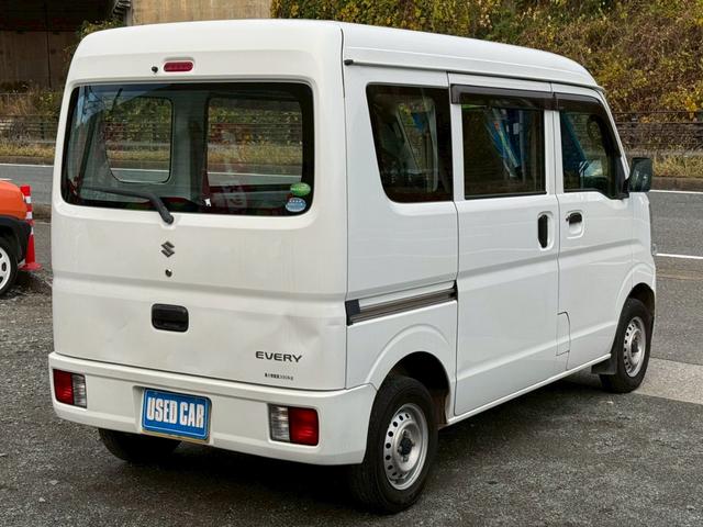 エブリイ ＰＡ　ハイルーフ　５ＡＧＳ　車４人乗　集中ドアロック　両側スライドドア　ヘッドライトレベライザー　エアコン　パワステ　ダブルエアバッグ　フルフラットシート　ドアバイザー　スペアキー　禁煙車　定期点検記録簿（9枚目）