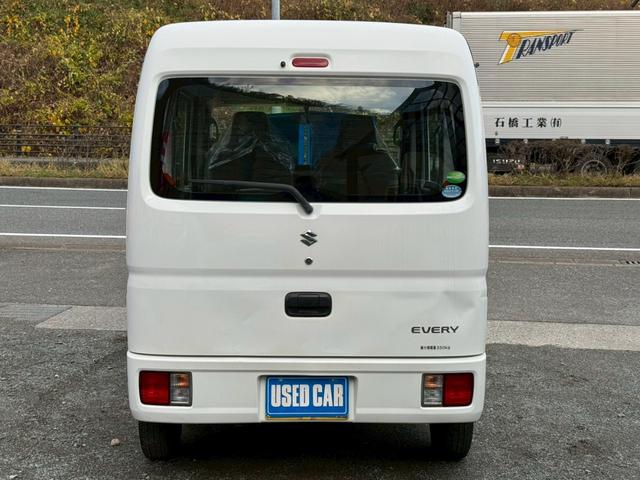 エブリイ ＰＡ　ハイルーフ　５ＡＧＳ　車４人乗　集中ドアロック　両側スライドドア　ヘッドライトレベライザー　エアコン　パワステ　ダブルエアバッグ　フルフラットシート　ドアバイザー　スペアキー　禁煙車　定期点検記録簿（10枚目）