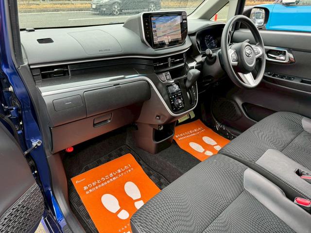 ムーヴ カスタム　Ｘ　ハイパーＳＡＩＩ　衝突被害軽減ブレーキ　純正８インチＳＤナビ　フルセグ　Ｂｌｕｅｔｏｏｔｈ　ＤＶＤ再生　ＨＤＭＩ接続　ＥＴＣ　ハーフレザーシート　アイドリングストップ　ＬＥＤライト　ＬＥＤフォグ　電格ミラー　禁煙車（16枚目）