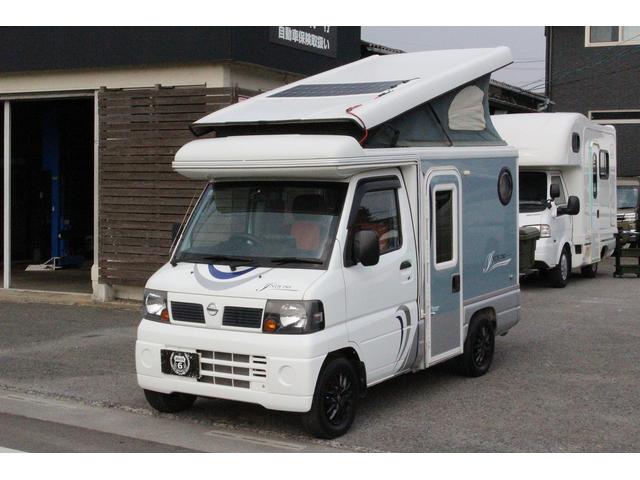 ＮＴ１００クリッパートラック スリーセブン　インディ７２７　１２Ｖクーラー　新品２００Ａｈリチウムバッテリー　ＦＦヒーター　新品走行充電器　新品外部充電器　新品フレキシブルソーラーパネル　シンク　リアスピーカー　前後ドライブレコーダー　ポップアップルーフ車（18枚目）