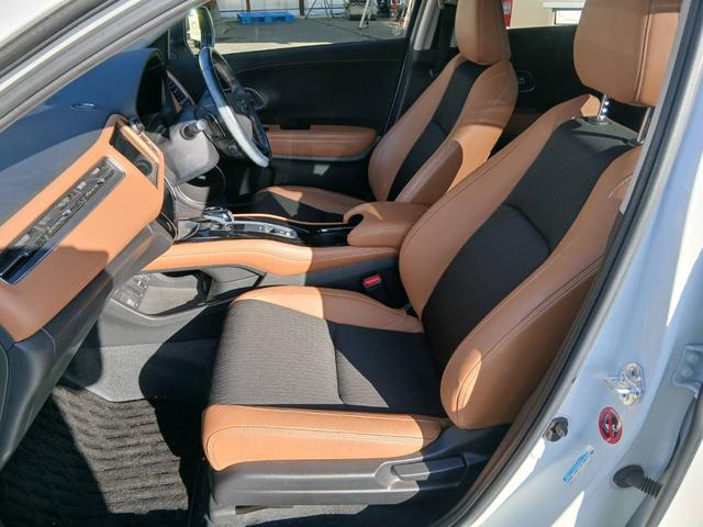 ヴェゼル ハイブリッドＺ・ホンダセンシング　純正ナビ　ＴＶ　ＥＴＣ　茶ハーフレザーシート　ドラレコ　純正１７ＡＷ　Ｂｌｕｅｔｏｏｔｈ　Ｂカメラ　ホンダセンシング　シートヒーター　Ｐスタート　スマートキー２個（35枚目）