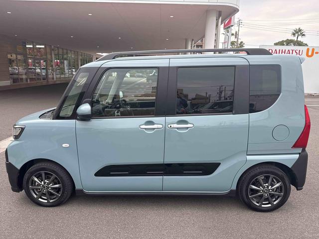 タント ファンクロス　インパネシフト　プッシュスタートスイッチ　電子カードキー　電動パーキングブレーキ　電動スライドドア　衝突軽減システム　レーンキープアシスト　ＡＢＳ　アルミホイール（4枚目）