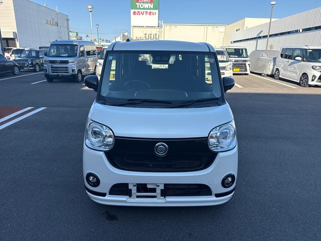 ムーヴキャンバス ＧブラックアクセントＶＳ　ＳＡＩＩＩ　インパネシフト　プッシュスタートスイッチ　電子カードキー　ブレーキサポート　レーンキープ　両側電動ドア　オートマチックハイビーム　ＡＢＳ（2枚目）