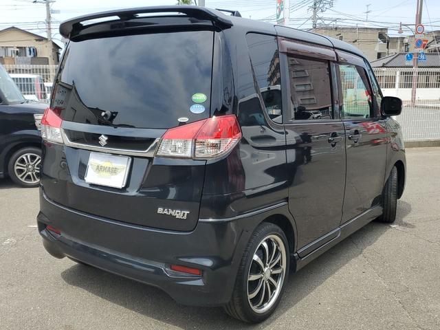 ソリオバンディット ベースグレード　ＥＴＣ　ナビ　ＴＶ　両側電動スライドドア　オートライト　ＨＩＤ　スマートキー　電動格納ミラー　ＣＶＴ　アルミホイール　ＣＤ　ＵＳＢ　Ｂｌｕｅｔｏｏｔｈ　盗難防止システム　衝突安全ボディ　ＡＢＳ（17枚目）