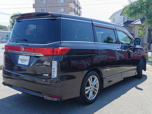 エルグランド ２５０ハイウェイスター　ＥＴＣ　バックカメラ　ナビ　ＴＶ　両側電動スライドドア　オートライト　ＨＩＤ　スマートキー　電動格納ミラー　後席モニター　３列シート　ハーフレザーシート　オットマン　ＣＶＴ　アルミホイール　ＣＤ（15枚目）