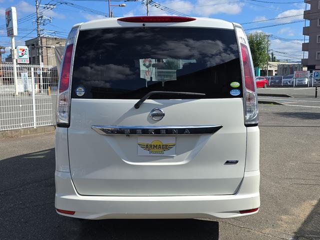 セレナ ハイウェイスター　Ｊパッケージ　ＥＴＣ　バックカメラ　ナビ　ＴＶ　オートクルーズコントロール　両側電動スライドドア　オートライト　ＨＩＤ　スマートキー　電動格納ミラー　３列シート　ＣＶＴ　アルミホイール　ＣＤ　ＤＶＤ再生（16枚目）