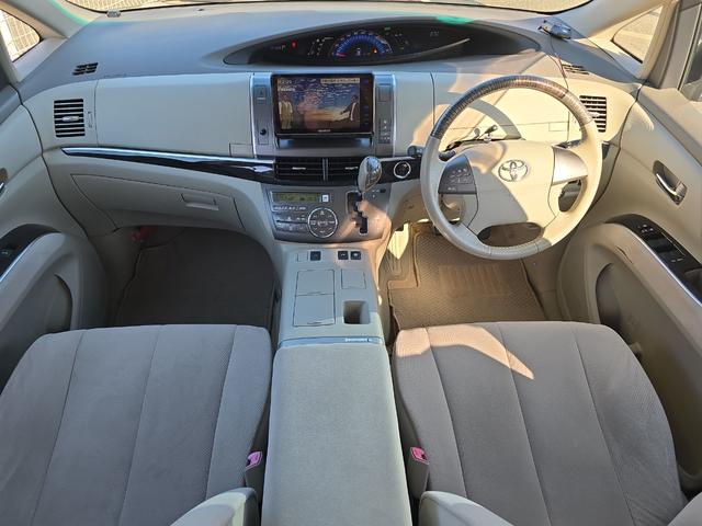 エスティマハイブリッド X 4WD ETC バックカメラ ナビ TV オートクルーズコントロール 両側電動スライドドア オートライト HID スマートキー 3列シート CVT アルミホイール CD USB Bluetooth(2枚目)