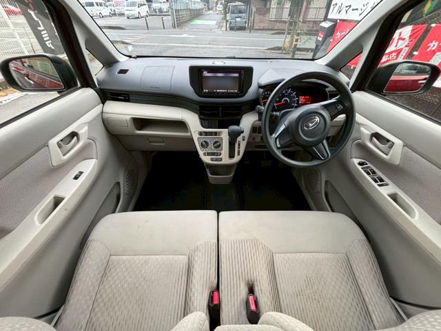 ムーヴ Ｌ　ＳＡＩＩ　ナビ　ＴＶ　クリアランスソナー　衝突被害軽減システム　キーレスエントリー　アイドリングストップ　電動格納ミラー　ベンチシート　ＣＶＴ　盗難防止システム　ＡＢＳ　ＥＳＣ　ＣＤ　ＵＳＢ　Ｂｌｕｅｔｏｏｔｈ（2枚目）