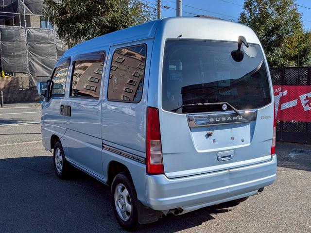 サンバーバン ディアス　４ＷＤ　軽バン　ＡＴ　ＥＴＣ　両側スライドドア　キーレスエントリー　アルミホイール　ＡＢＳ　エアコン　パワーステアリング　パワーウィンドウ　ＣＤ（17枚目）