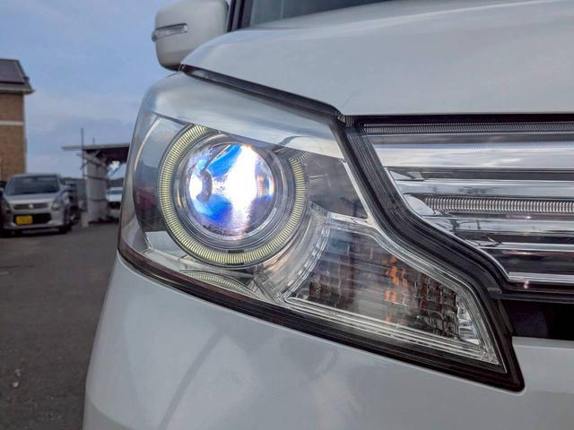 スペーシアカスタム XS バックカメラ 両側スライド・片側電動 ナビ TV オートライト HID スマートキー アイドリングストップ 電動格納ミラー ベンチシート CVT 盗難防止システム ABS USB アルミホイール(32枚目)