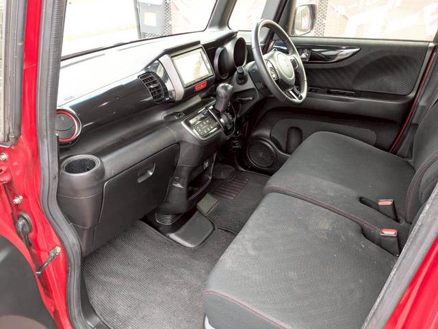 N-BOXカスタム G・LパッケージSSパッケージ ドライブレコーダー ETC バックカメラ 両側電動スライドドア ナビ TV 衝突被害軽減システム オートライト HID スマートキー アイドリングストップ 電動格納ミラー ベンチシート CVT(46枚目)