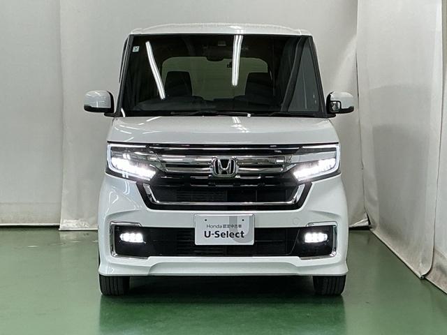 N-BOXカスタム L ドラレコ ナビ Rカメラ ブルートゥース 両席エアバック Bモニタ ブレーキサポート セキュリティー LEDランプ キーレスエントリー 記録簿 SRS 横滑り防止機能 片側電動両側スライドドア PW(6枚目)