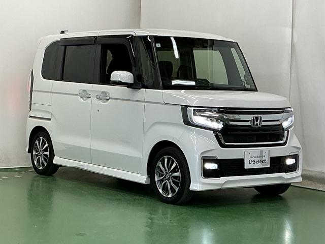 N-BOXカスタム L ドラレコ ナビ Rカメラ ブルートゥース 両席エアバック Bモニタ ブレーキサポート セキュリティー LEDランプ キーレスエントリー 記録簿 SRS 横滑り防止機能 片側電動両側スライドドア PW(7枚目)