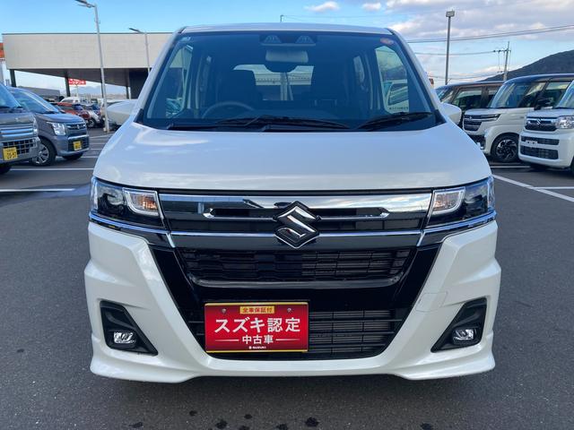 ワゴンＲカスタムＺ カスタムＺ　ＨＹＢＲＩＤ　ＺＸ　４型　ＡＣＣ　オートエアコン　オートライト　プッシュスタート　シートヒーター　オートエアコン　衝突被害軽減システム　アイドリングストップ　横滑り防止機能　衝突安全ボディ　盗難防止システム　アダクティブクルーズコントロール（5枚目）