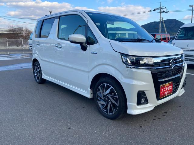 ワゴンＲカスタムＺ カスタムＺ　ＨＹＢＲＩＤ　ＺＸ　４型　ＡＣＣ　オートエアコン　オートライト　プッシュスタート　シートヒーター　オートエアコン　衝突被害軽減システム　アイドリングストップ　横滑り防止機能　衝突安全ボディ　盗難防止システム　アダクティブクルーズコントロール（6枚目）