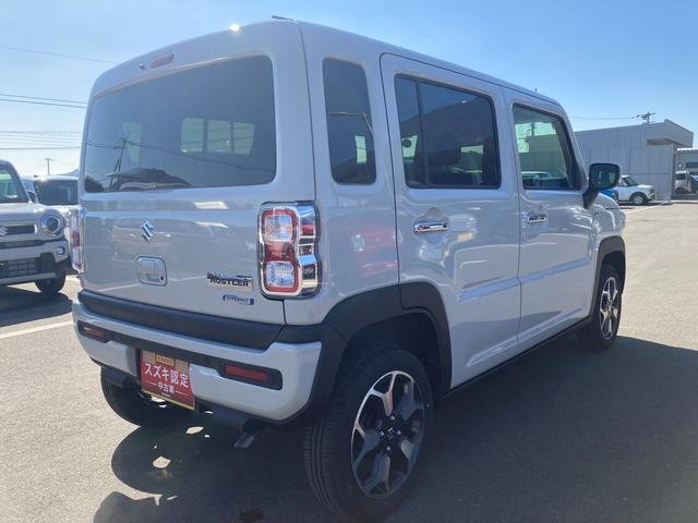 ハスラー ＨＹＢＲＩＤ　Ｘターボ　３型　クルコン　ＬＥＤヘッドライト　オートライト　プッシュスタート　シートヒーター　オートエアコン　衝突被害軽減システム　アイドリングストップ　横滑り防止機能　衝突安全ボディ　盗難防止システムアダクティブクルーズコントロール（7枚目）