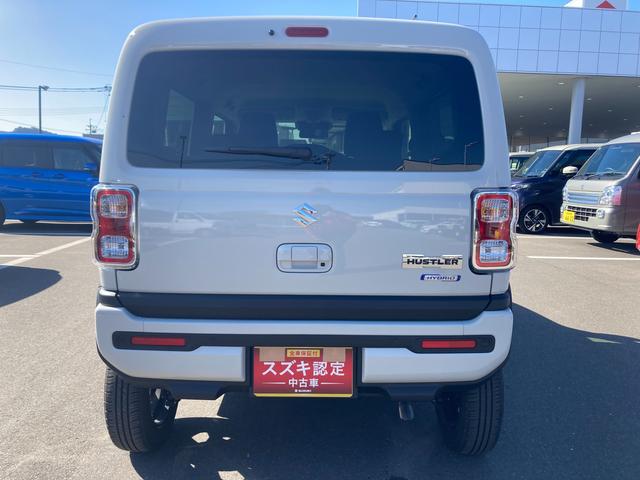 ハスラー ＨＹＢＲＩＤ　Ｘターボ　３型　クルコン　ＬＥＤヘッドライト　オートライト　プッシュスタート　シートヒーター　オートエアコン　衝突被害軽減システム　アイドリングストップ　横滑り防止機能　衝突安全ボディ　盗難防止システムアダクティブクルーズコントロール（8枚目）