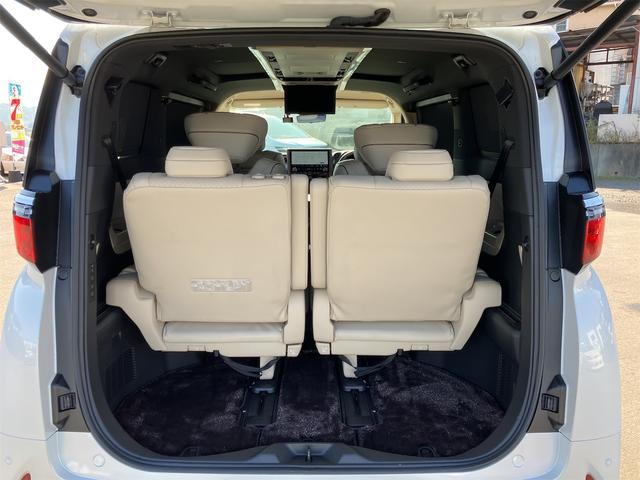 アルファードハイブリッド エグゼクティブラウンジ モデリスタエアロパーツセット 21インチアルミホイールworkブルネン パーフェクトダンパー車高調 本革シート ドライブレコーダー 後席モニター デジタルインナーミラー LEDヘッドライト(48枚目)