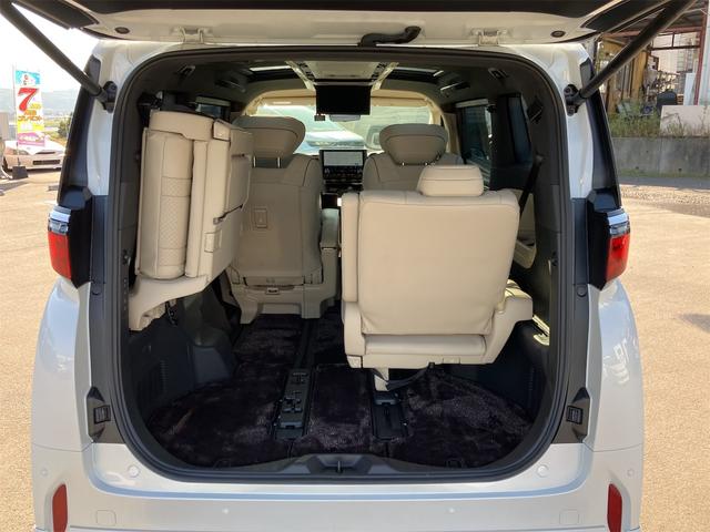 アルファードハイブリッド エグゼクティブラウンジ モデリスタエアロパーツセット 21インチアルミホイールworkブルネン パーフェクトダンパー車高調 本革シート ドライブレコーダー 後席モニター デジタルインナーミラー LEDヘッドライト(50枚目)