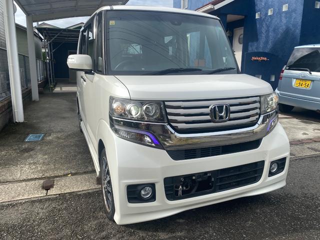 Ｎ－ＢＯＸカスタム Ｇ・ターボＡパッケージ　ターボエンジン・パドルシフト・両側パワースライドドア・Ｂｌｕｅｔｏｏｔｈオーディオでカーナビ・ワンセグテレビ・ステアリングリモコン・プッシュスタート・スマートキー・ＶＳＡ横滑り防止装置・ＥＴＣ（2枚目）