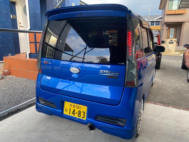 ステラ カスタムＲＳ　Ｓエディション　ＤＯＨＣ・スーパーチャージャー・１５インチアルミホイール・ブーストメーター・社外マフラー・エアロパーツ・キーレスエントリー・エアコン（17枚目）