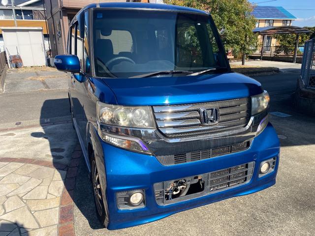 Ｎ－ＢＯＸカスタム Ｇ・ターボパッケージ　ターボエンジン・パドルシフト・左右両側電動パワースライドドア・スマートキー・ＶＳＡ横滑り防止装置・ＥＴＣ・タイミングチェーン・フロントフォグライト・純正１５インチアルミホイール・エアロパーツ（2枚目）