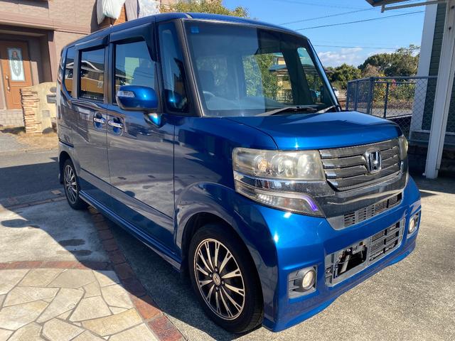 Ｎ－ＢＯＸカスタム Ｇ・ターボパッケージ　ターボエンジン・パドルシフト・左右両側電動パワースライドドア・スマートキー・ＶＳＡ横滑り防止装置・ＥＴＣ・タイミングチェーン・フロントフォグライト・純正１５インチアルミホイール・エアロパーツ（3枚目）