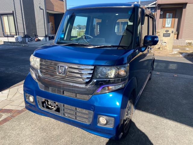Ｎ－ＢＯＸカスタム Ｇ・ターボパッケージ　ターボエンジン・パドルシフト・左右両側電動パワースライドドア・スマートキー・ＶＳＡ横滑り防止装置・ＥＴＣ・タイミングチェーン・フロントフォグライト・純正１５インチアルミホイール・エアロパーツ（4枚目）